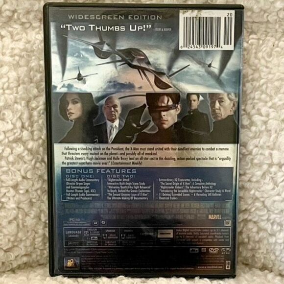 X2 - XMEN UNITED - XMEN2 DVD Movie - Picture 2 of 2